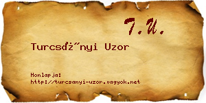 Turcsányi Uzor névjegykártya